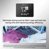 LG RHX7010TBB 10kg Heat Pump Tumble Dryer - Black