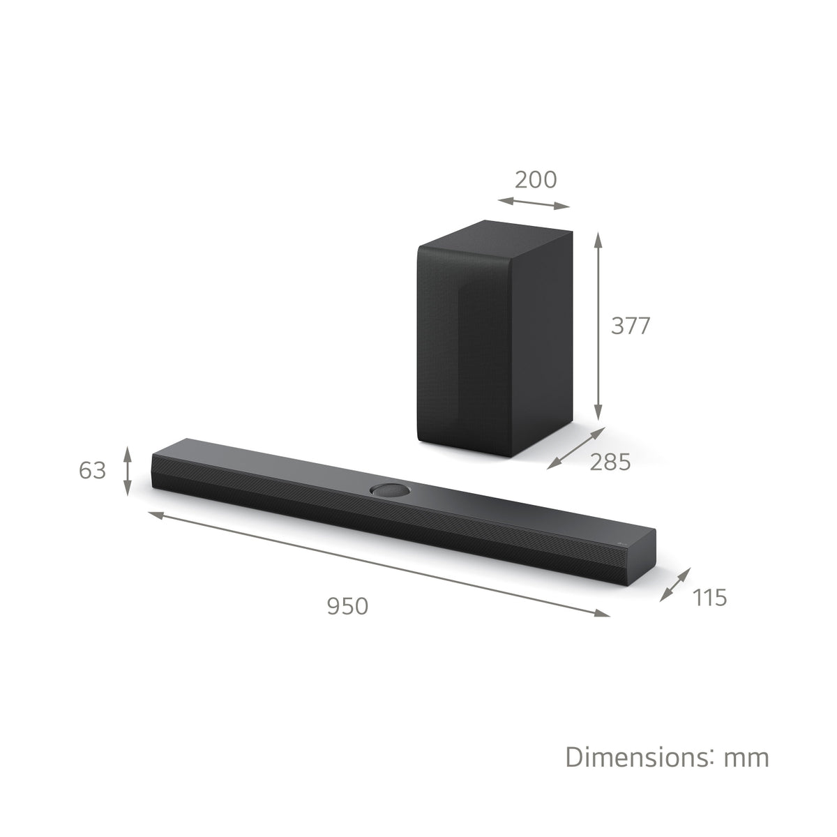 LG US70TY Wireless 3.1.1ch Soundbar & Subwoofer - Black