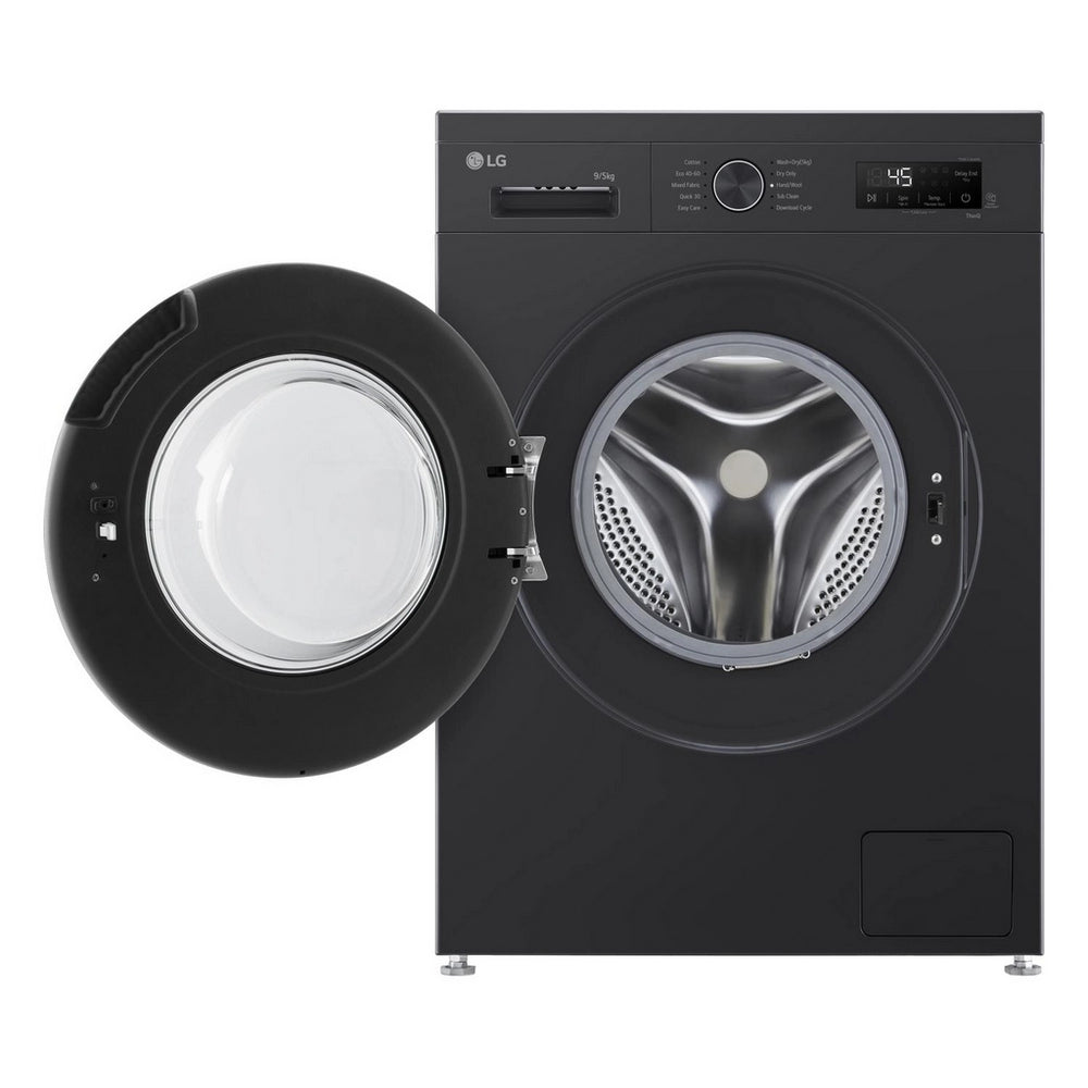 LG W4X1095NNK 9kg/5kg 1400 Spin Washer Dryer - Gloss Black