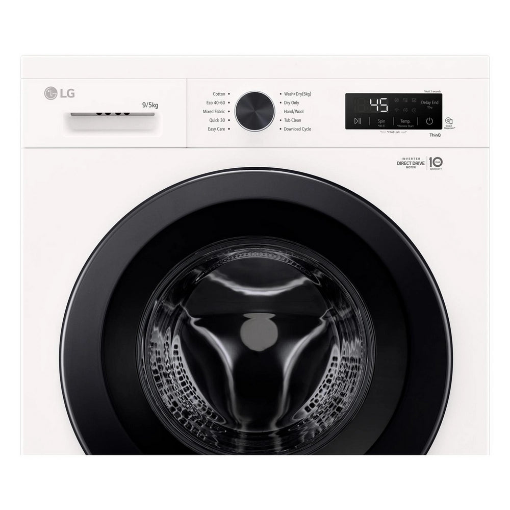 LG W4X1095NWK 9kg/5kg 1400 Spin Washer Dryer - White