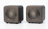 Mitchell Acoustics UStream Go Pair Portable active stereo wireless Speakers - Gun Metal Grey