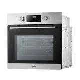 Midea Xpress Fry MBO65M90D2-SS Multifunction Built In Single Oven - Stainless Steel