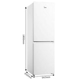 Midea MDRB379FGD01 54.7cm 60/40 Total No Frost Fridge Freezer - White
