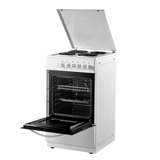 Midea MFO20DME4H109-WH 50cm Single Oven Electric Cooker with Solid Plate Hob - White