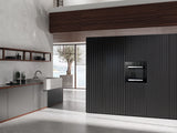 Miele H 2465 BP 59.5cm Built In Electric Single Oven - Black & Stainless Steel