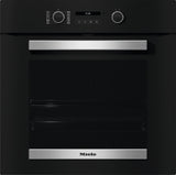 Miele H 2465 BP 59.5cm Built In Electric Single Oven - Black & Stainless Steel