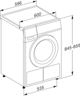 Miele TEA525 8kg Heat Pump Tumble Dryer - White