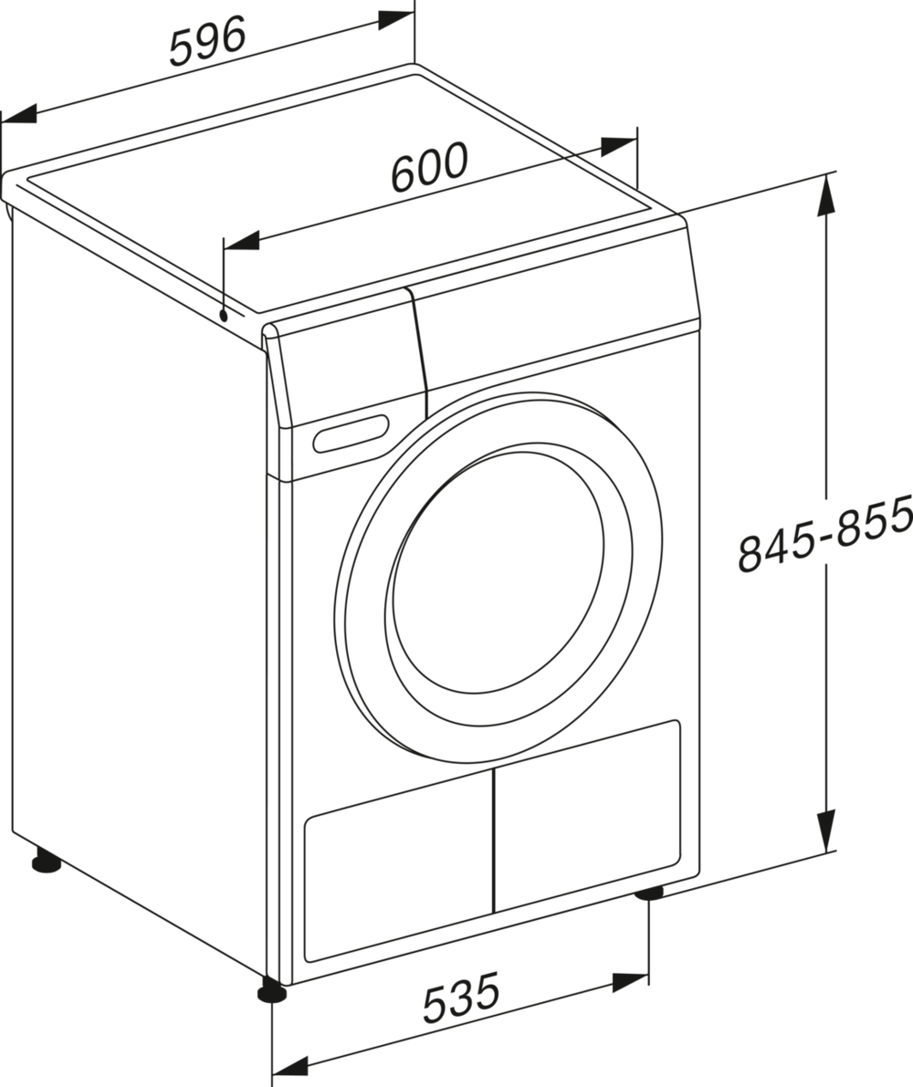 Miele TEA525 8kg Heat Pump Tumble Dryer - White