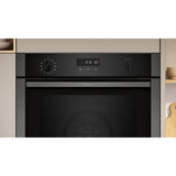 Neff B6ACH7AG7B Slide & Hide 59.4cm Built In Electric Single Oven - Graphite Grey
