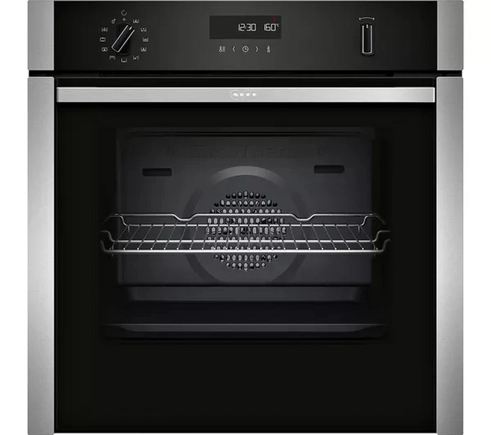 Neff B6ACH7AN7B Slide & Hide 59.4cm Built-in Electric Single Oven - Stainless Steel