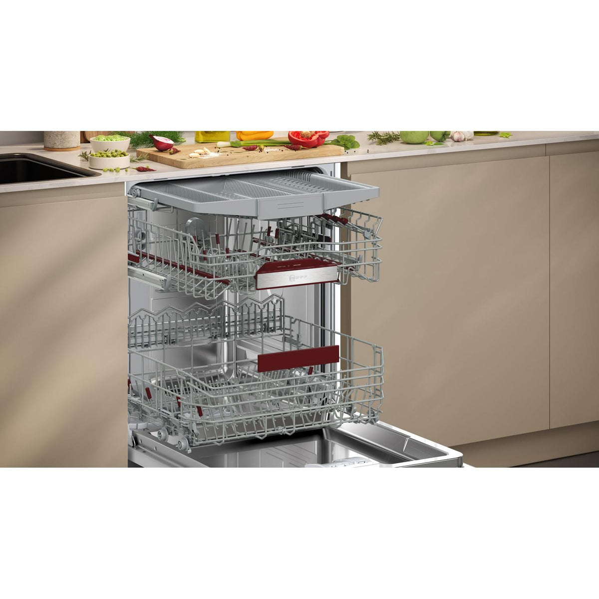 Neff S195HCX02G Built in Dishwasher - 14 Place Settings