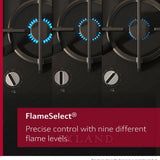 Neff T27PIQ4S0 75.2cm Gas Hob - Black