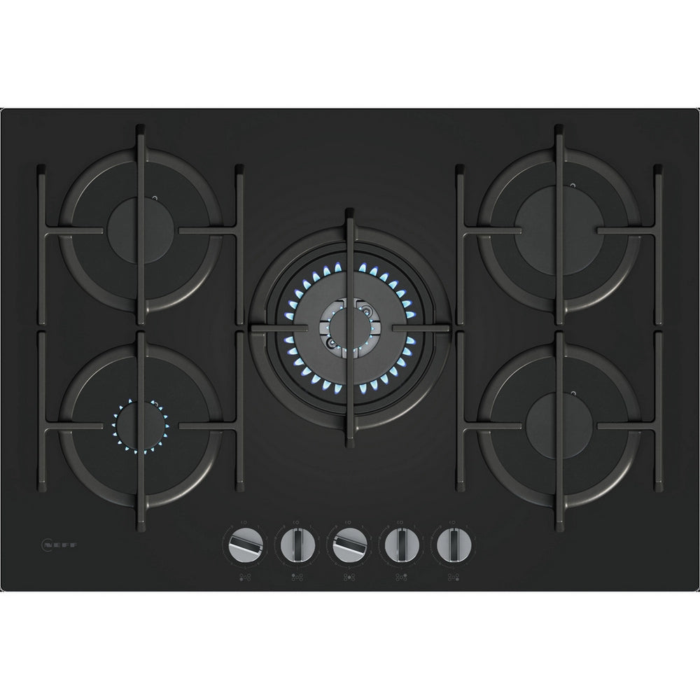 Neff T27PIQ4S0 75.2cm Gas Hob - Black