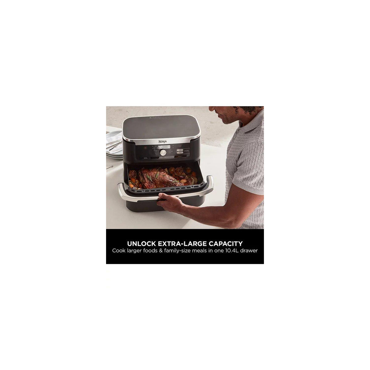Ninja AF500UK Foodi FlexDrawer Air Fryer - Black