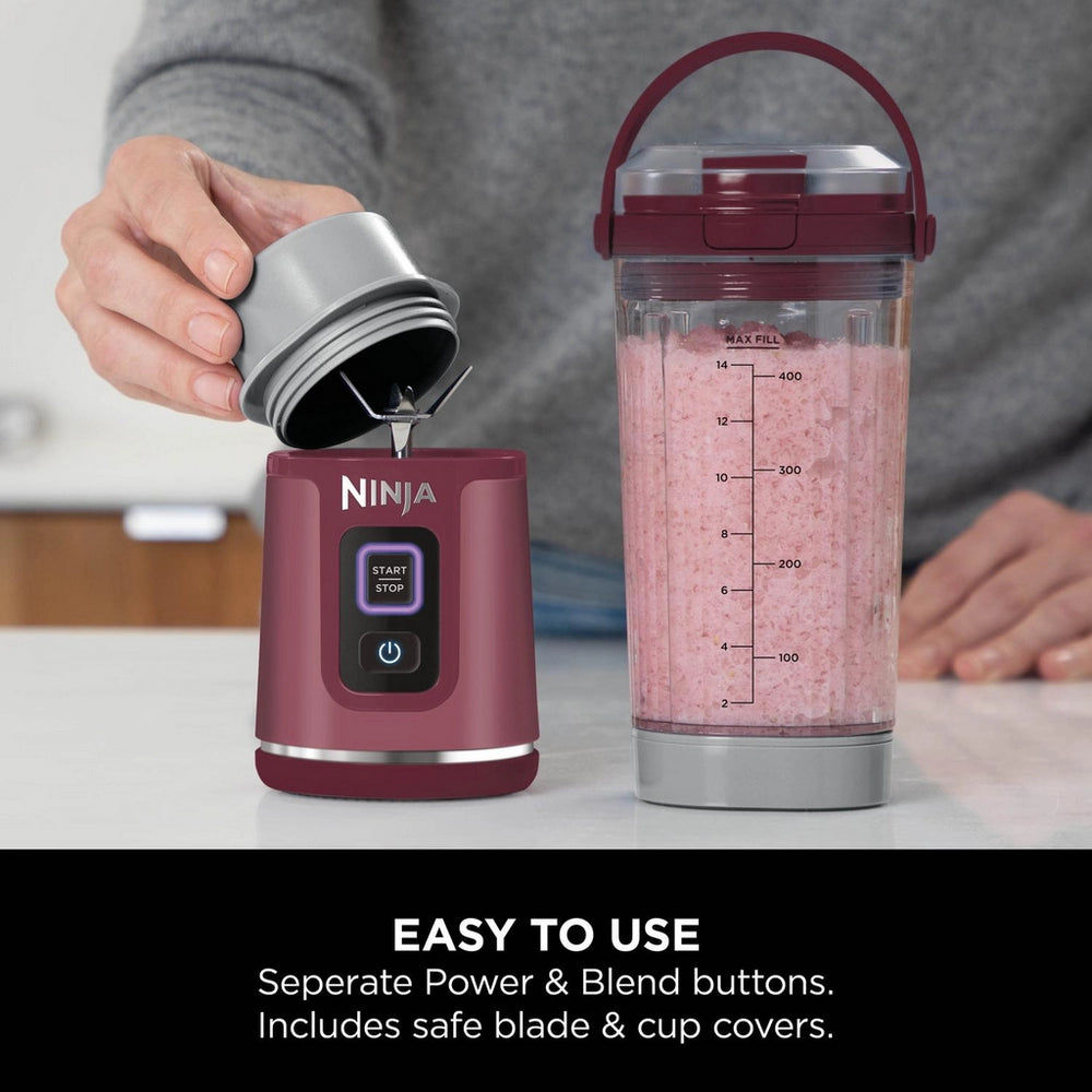 Ninja BC151UKCR Cordless Portable Motorised/Compact Blender - Cranberry