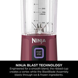 Ninja BC151UKCR Cordless Portable Motorised/Compact Blender - Cranberry