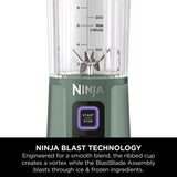 Ninja BC151UKEM Cordless Portable Motorised/Compact Blender - Emerald Green
