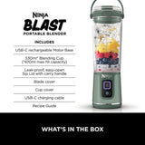 Ninja BC151UKEM Cordless Portable Motorised/Compact Blender - Emerald Green