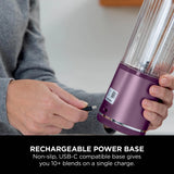 Ninja BC151UKPR Cordless Portable Motorised/Compact Blender - Passion Fruit