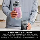 Ninja BC251UKGY Compact Portable Rechargeable Blender - Grey