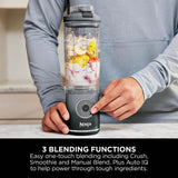 Ninja BC251UKGY Compact Portable Rechargeable Blender - Grey