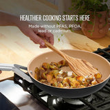 Ninja CW90928UK ExtendedLife Ceramic 28cm Wok - Apricot
