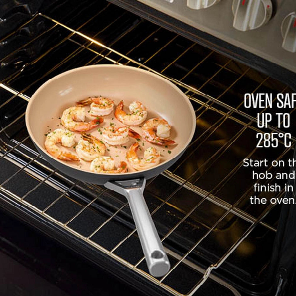 Ninja CW90928UK ExtendedLife Ceramic 28cm Wok - Apricot