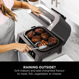 Ninja DG551UK Electric Air-Grill & Fryer - Black/Stainless Steel