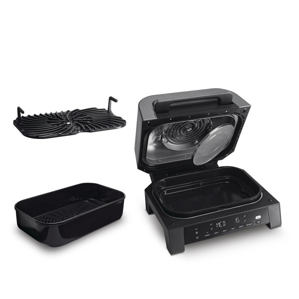 Ninja DG551UK Electric Air-Grill & Fryer - Black/Stainless Steel