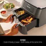 Ninja DZ300UK 7.6 litre 6-in-1 Dual Zone Air Fryer - Gun Metal Grey