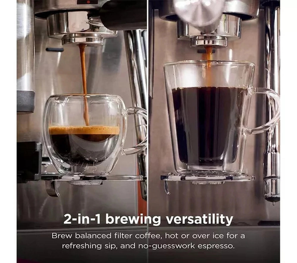 Ninja ES301UK Luxe Café MINI Espresso Machine - Black/ Silver