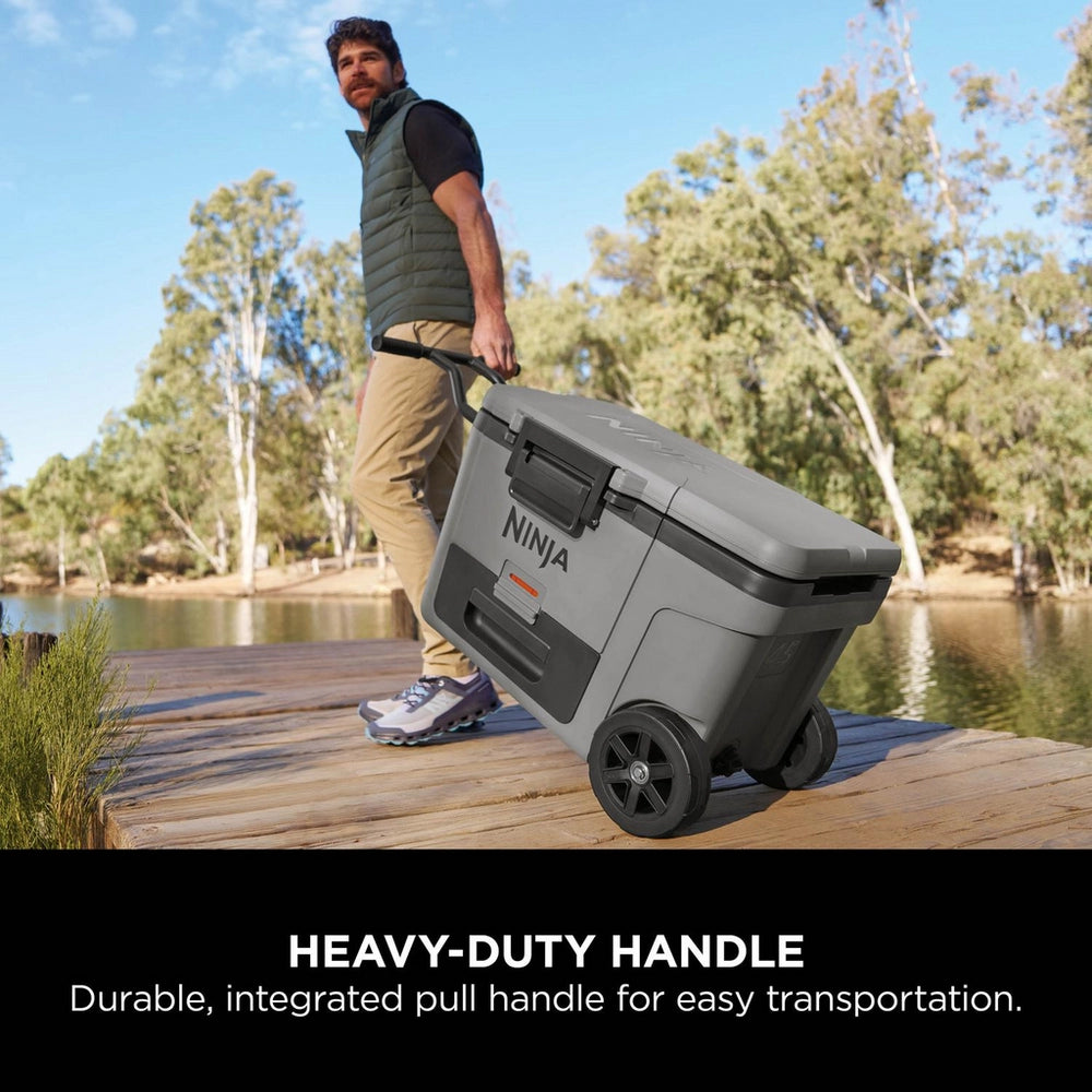 Ninja FB245UKGY Ninja FrostVault 45QT/42L Wheeled Cooler with Dry Zone - Slate Grey