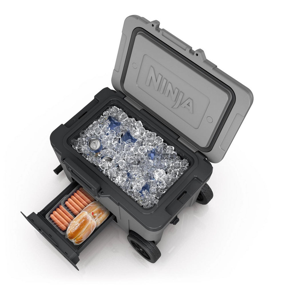 Ninja FB245UKGY Ninja FrostVault 45QT/42L Wheeled Cooler with Dry Zone - Slate Grey