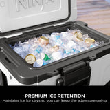 Ninja FB245UKWH Ninja FrostVault 45QT/42L Wheeled Cooler with Dry Zone - Cloud White
