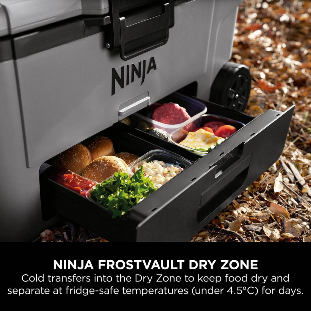 Ninja FB265EUUKGY Ninja FrostVault 65QT/61L Wheeled Cooler with Dry Zone - Slate Grey