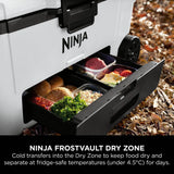 Ninja FB265EUUKWH Ninja FrostVault 65QT/61L Wheeled Cooler with Dry Zone - Cloud White