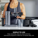 Ninja JC151UK Cold Cold Press Juicer with Anti-Clog Filter - Black