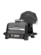 Ninja OG703UK Outdoor Woodfire Electric BBQ Grill & Smoker with Cover - Black