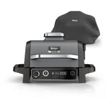 Ninja OG703UK Outdoor Woodfire Electric BBQ Grill & Smoker with Cover - Black