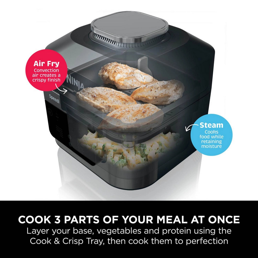 Ninja ON500UK Ninja Speedi 12-in-1 Air Fryer & Slow Cooker - Black
