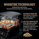 Ninja OO101UK Ninja Woodfire Outdoor Oven- Artisan Pizza Maker and BBQ Smoker - Terracotta/Steel