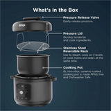 Ninja PC201UK HyperHeat 9-in-1 Pressure & Rice Cooker - Grey/Black