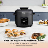 Ninja PC201UK HyperHeat 9-in-1 Pressure & Rice Cooker - Grey/Black