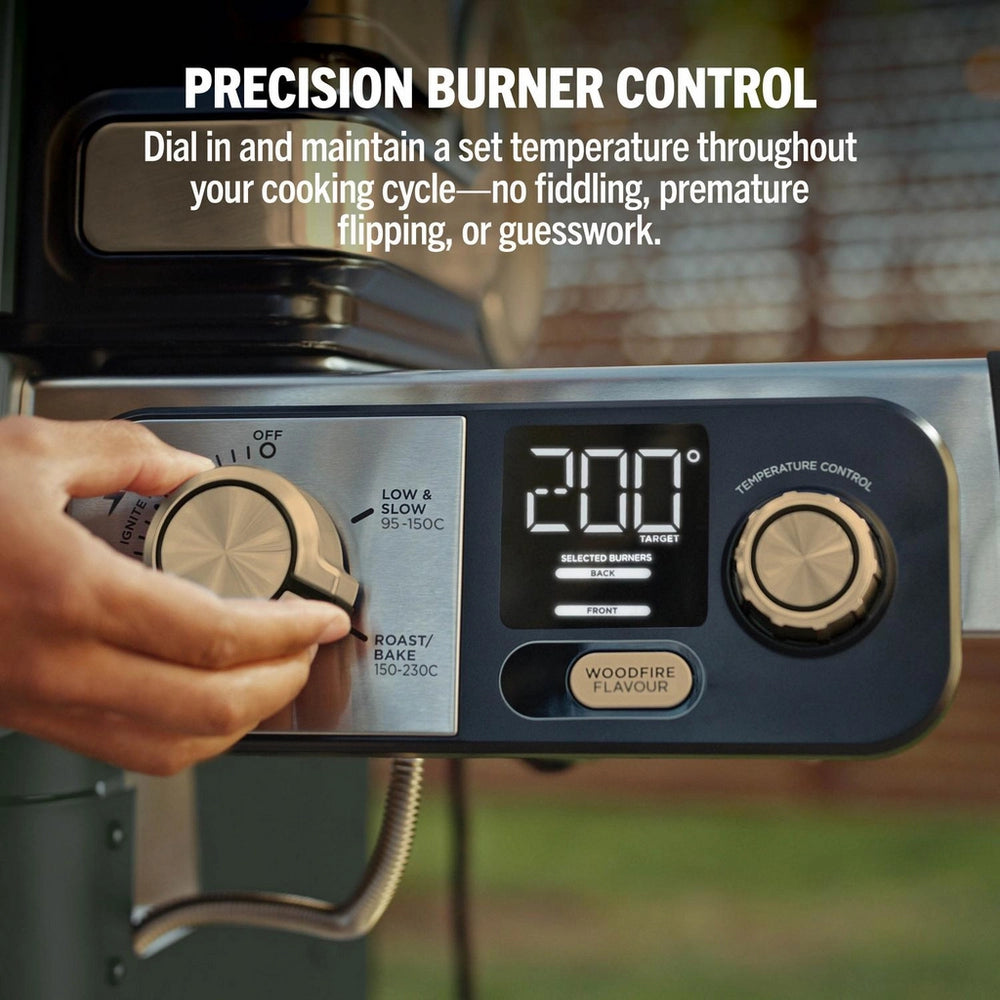 Ninja PG301UK FlexFlame Gas BBQ & Outdoor Cooking System - Black