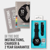 Reflex Active RA22-2182 Series 22 Black Smart Calling Watch - Black