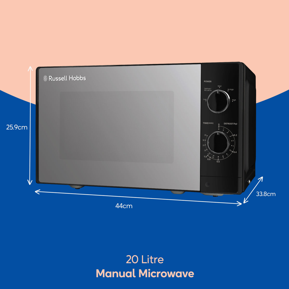 Russell Hobbs RHM2047B 20 Litres Digital Microwave - Black