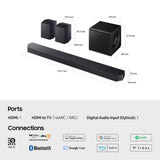 Samsung HW-Q930F/XU 9.1.4ch Q-Series Soundbar with Subwoofer & Rear Speakers - Titan Black