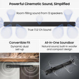 Samsung HW-QS90H/XU 7.1.2ch Q-Series Soundbar with Subwoofer - Graphite Black