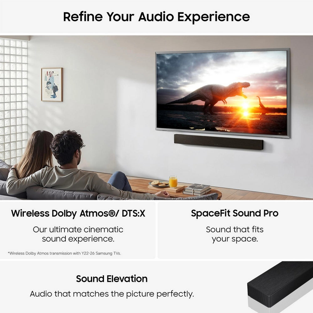 Samsung HW-QS90H/XU 7.1.2ch Q-Series Soundbar with Subwoofer - Graphite Black