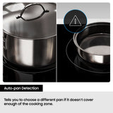 Samsung NZ85C6058FK/U1 Slim Fit 80cm 5 Burner Induction Hob with Flex Zone Plus - Black